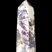 Purple Fantasy Fluorite obelisk 369g  in sunlight - Rocks and Things Store
