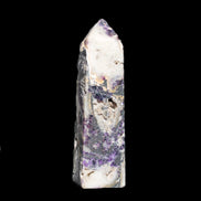 Purple Fantasy Fluorite obelisk 369g  in sunlight - Rocks and Things Store
