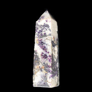 Purple Fantasy Fluorite obelisk 369g  in sunlight - Rocks and Things Store