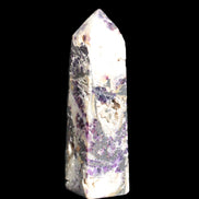 Purple Fantasy Fluorite obelisk 369g  in sunlight - Rocks and Things Store
