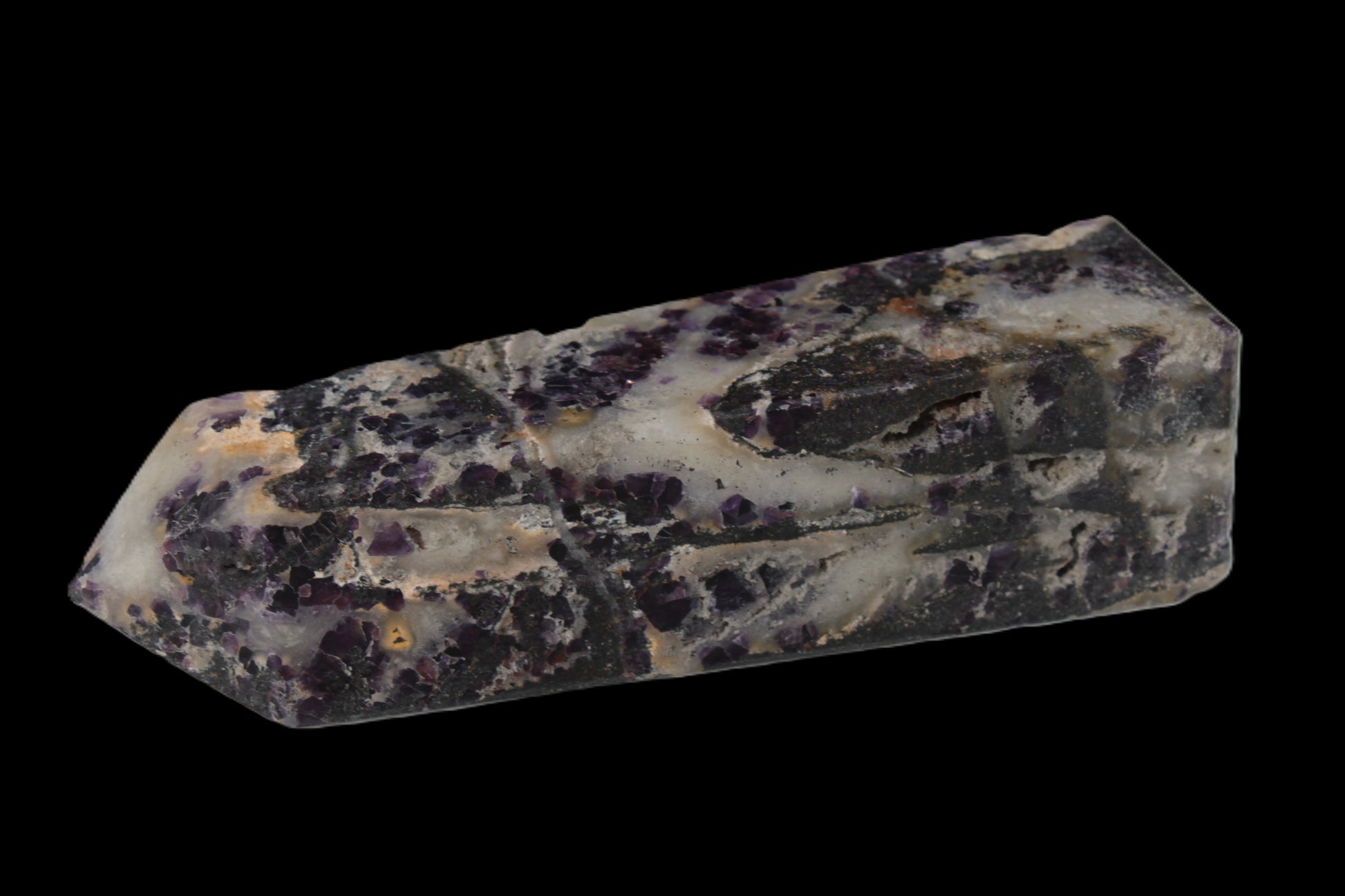 Purple Fantasy Fluorite obelisk 369g Rocks and Things