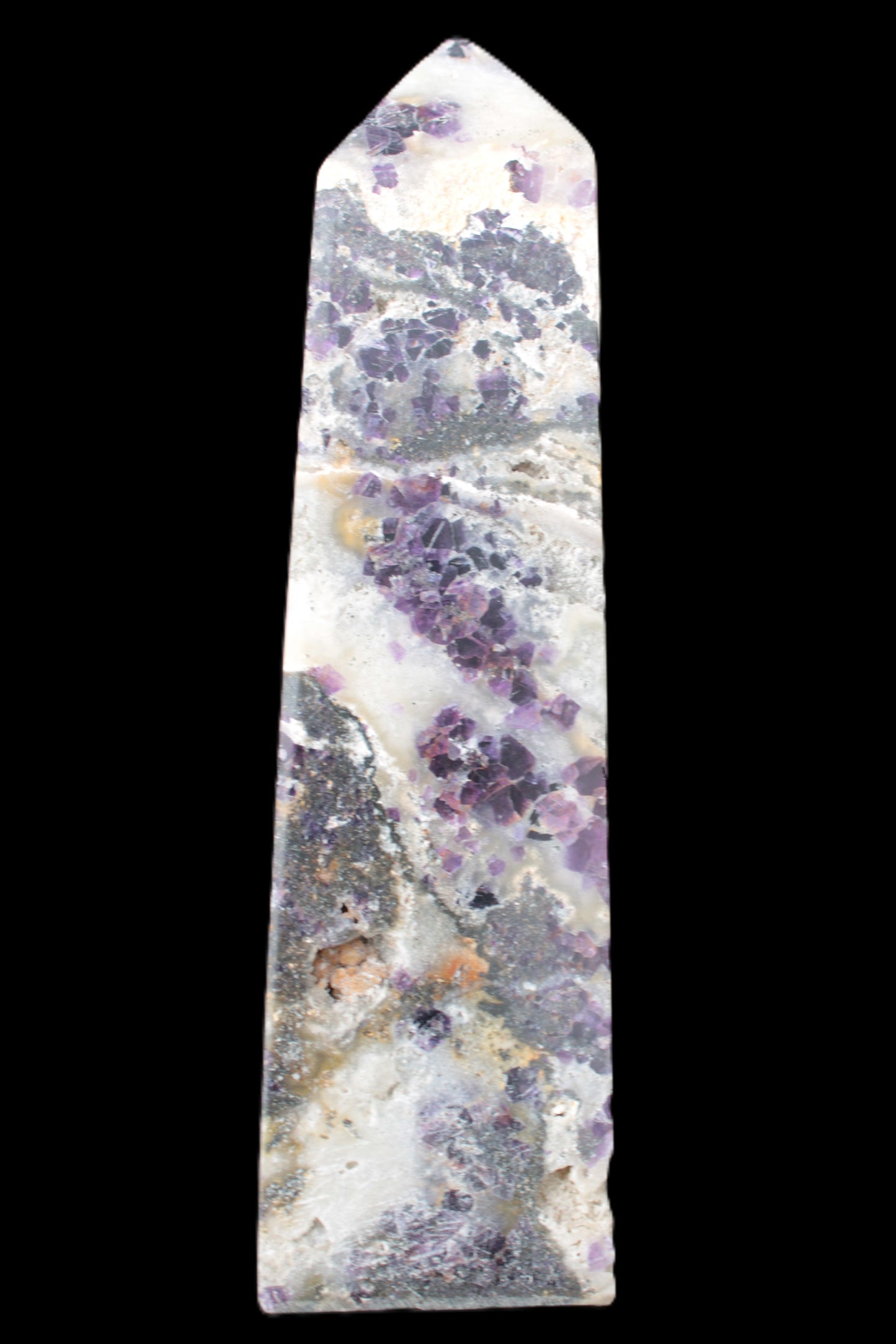 Purple Fantasy Fluorite obelisk 369g Rocks and Things