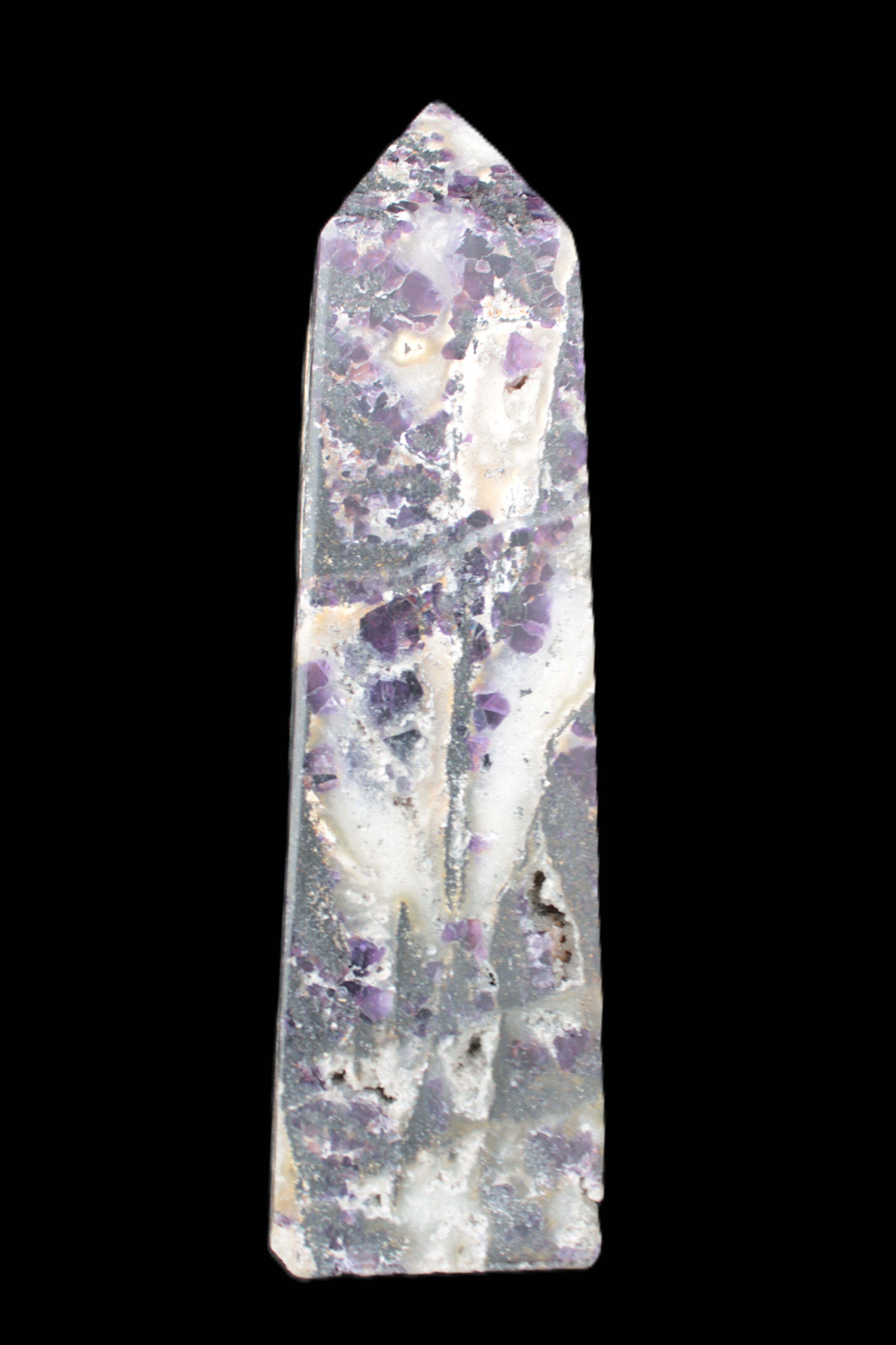 Purple Fantasy Fluorite obelisk 369g Rocks and Things