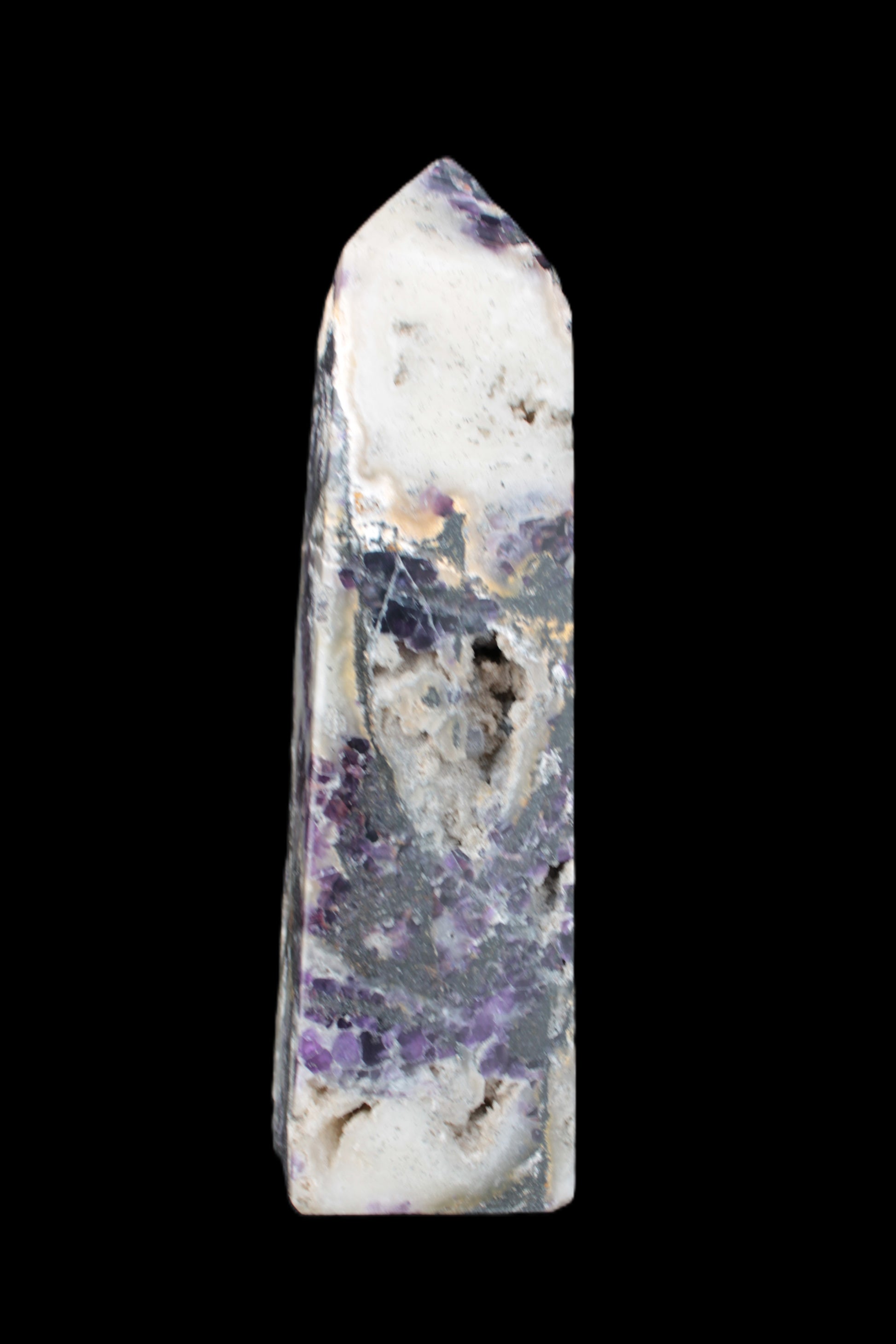 Purple Fantasy Fluorite obelisk 369g Rocks and Things