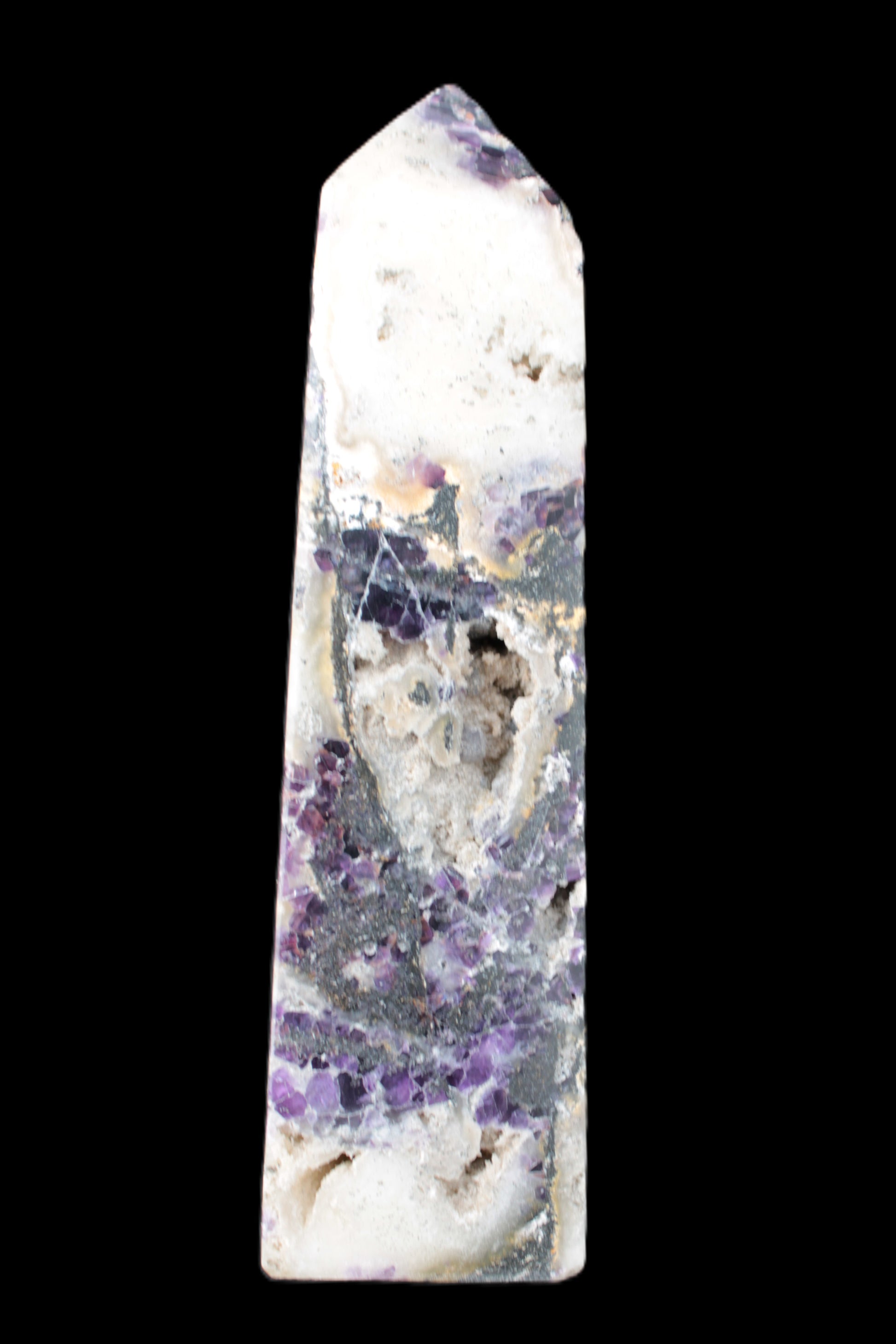 Purple Fantasy Fluorite obelisk 369g Rocks and Things