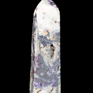 Purple Fantasy Fluorite obelisk 369g  in sunlight - Rocks and Things Store