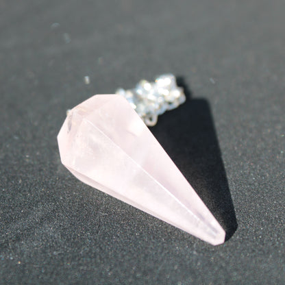 Rose Quartz crystal pendulum 11.8g Rocks and Things