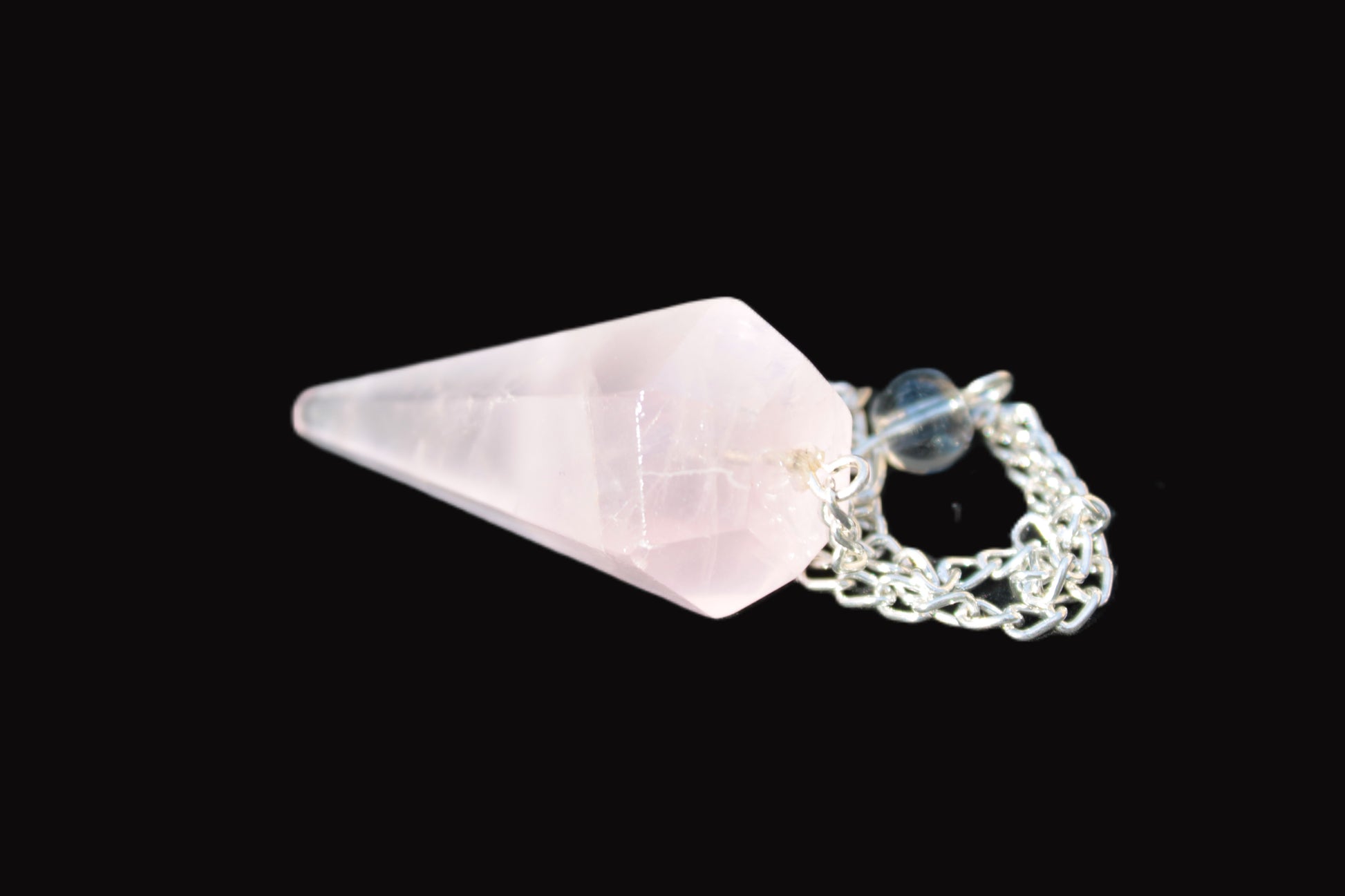 Rose Quartz crystal pendulum 11.8g Rocks and Things