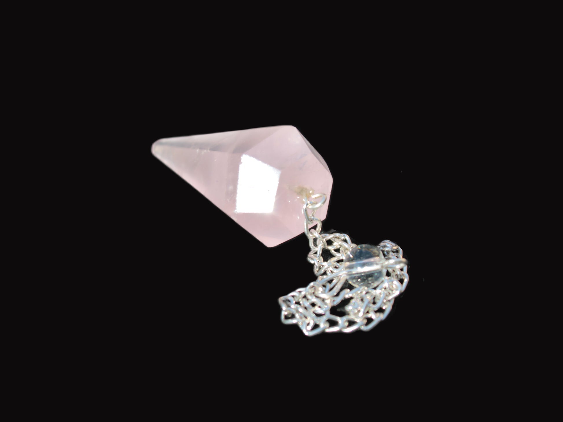 Rose Quartz crystal pendulum 11.8g Rocks and Things