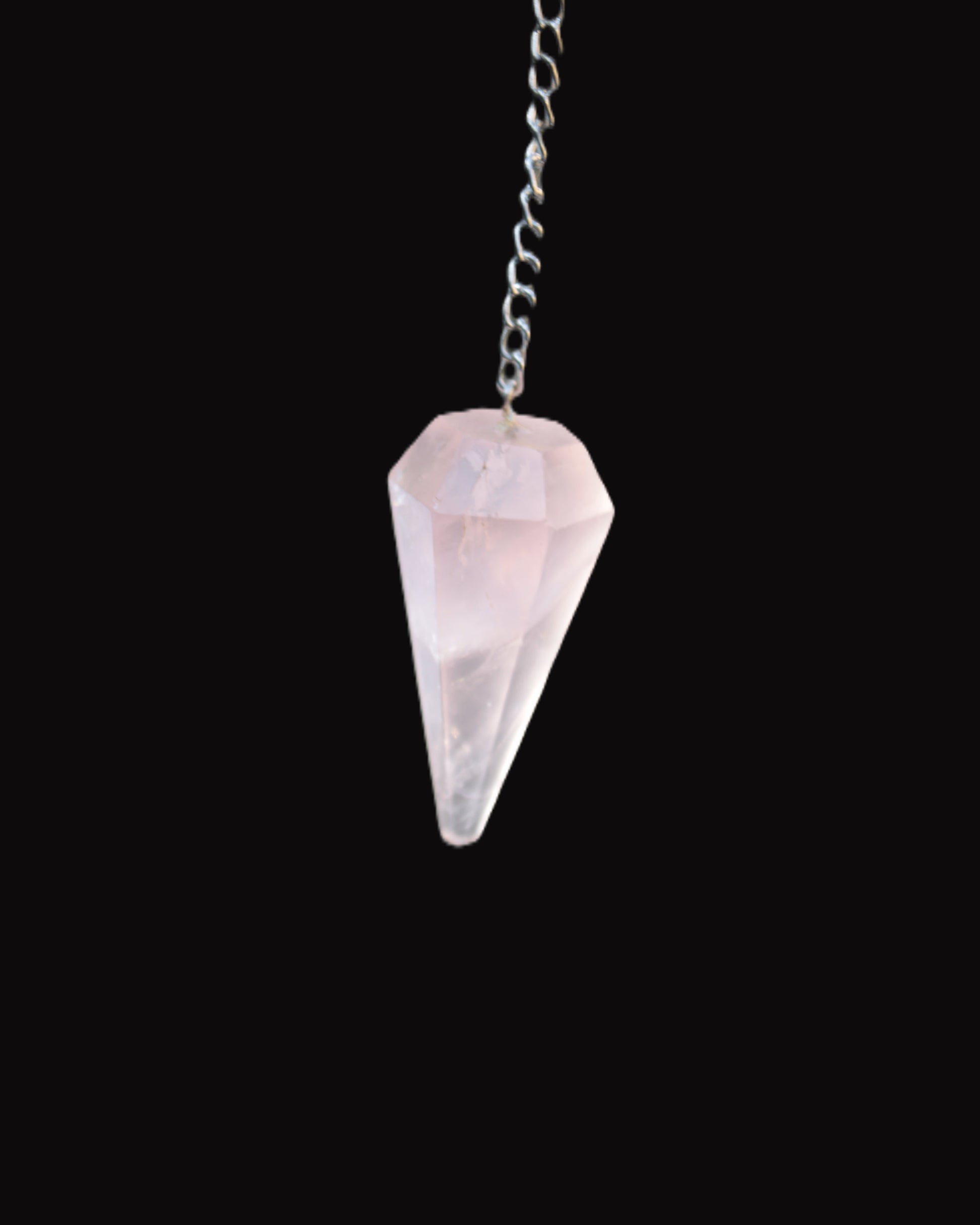 Rose Quartz crystal pendulum 11.8g Rocks and Things