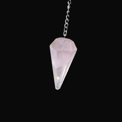 Rose Quartz crystal pendulum 11.8g Rocks and Things