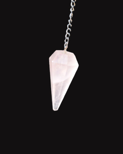 Rose Quartz crystal pendulum 11.8g Rocks and Things