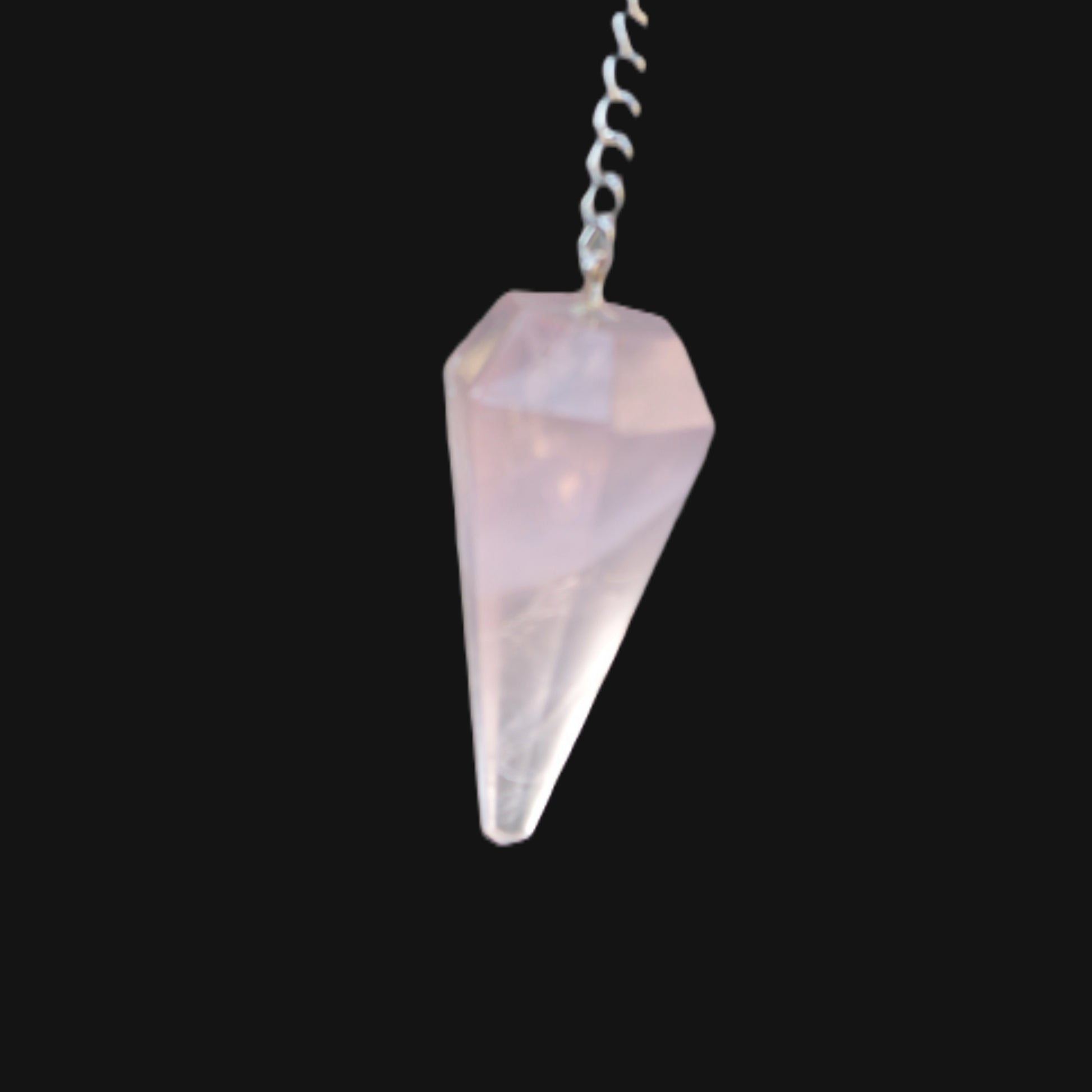 Rose Quartz crystal pendulum 11.8g Rocks and Things