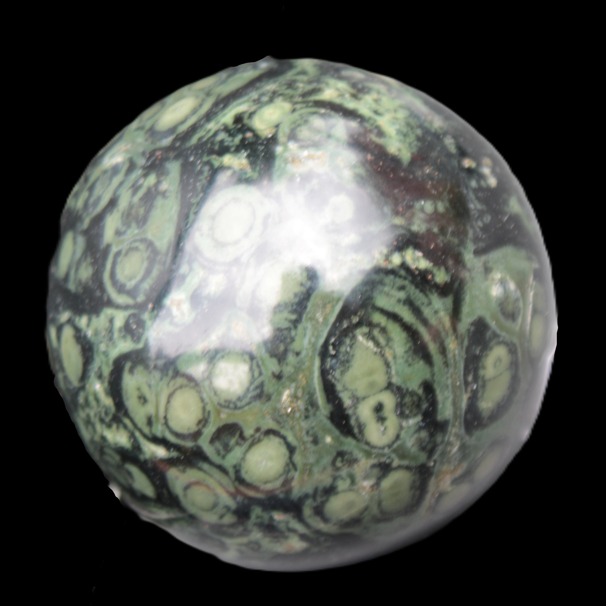 Kambaba Jasper sphere 65mm 456g Rocks and Things Store