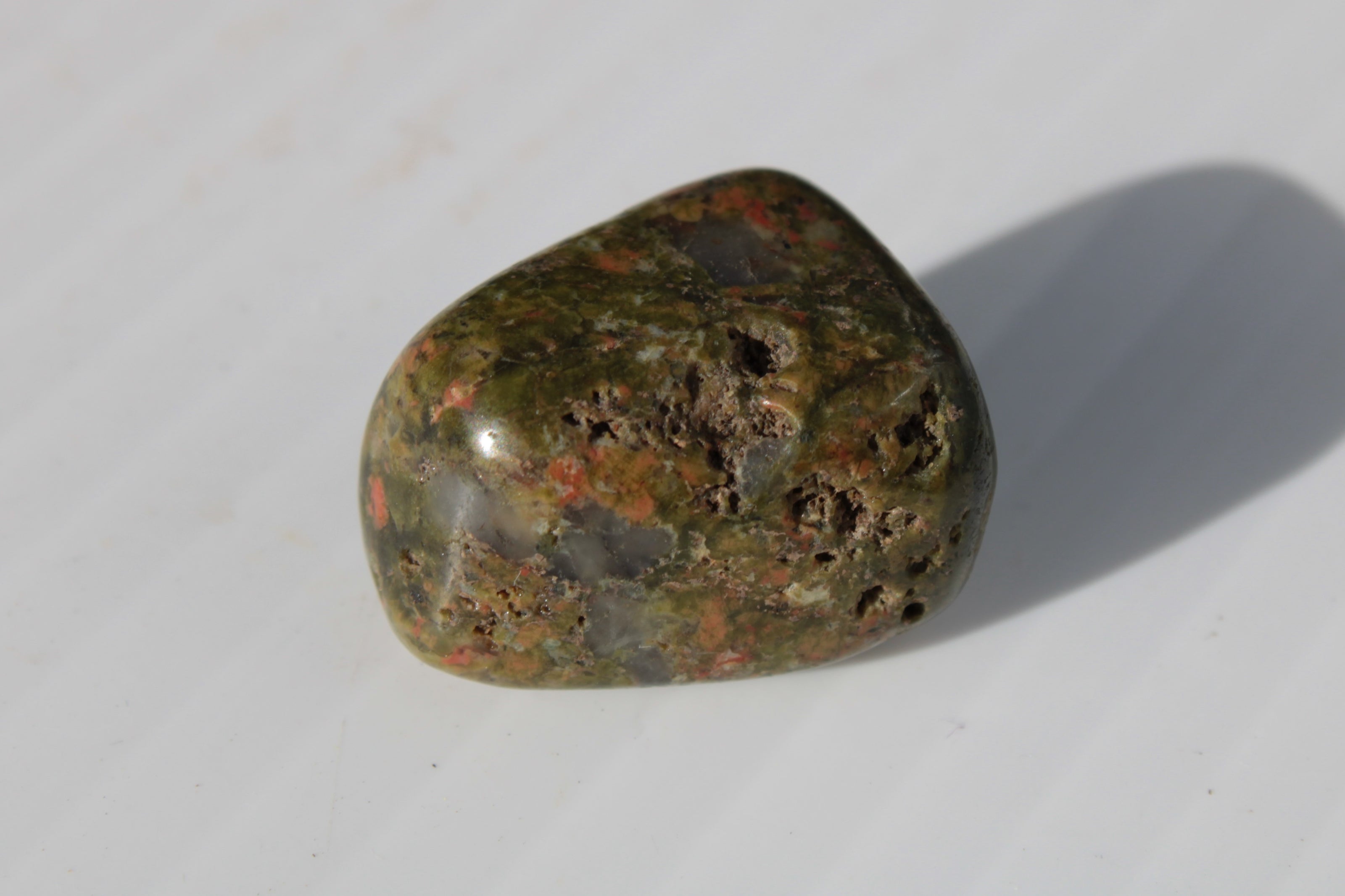 Unakite polished stone 12-15g Rocks and Things