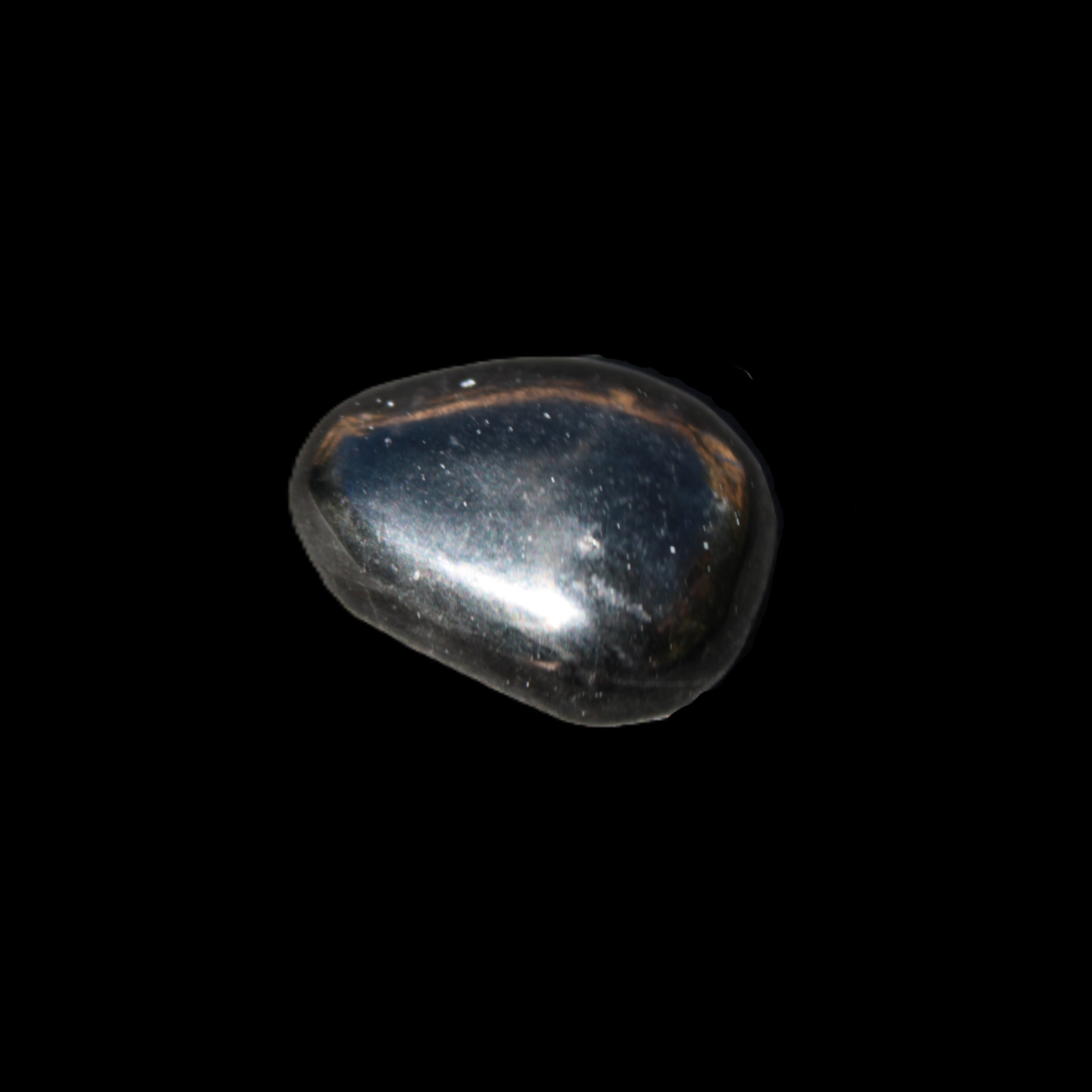 Jet polished stone 3-6g in sunlight - Rocks and Things Store