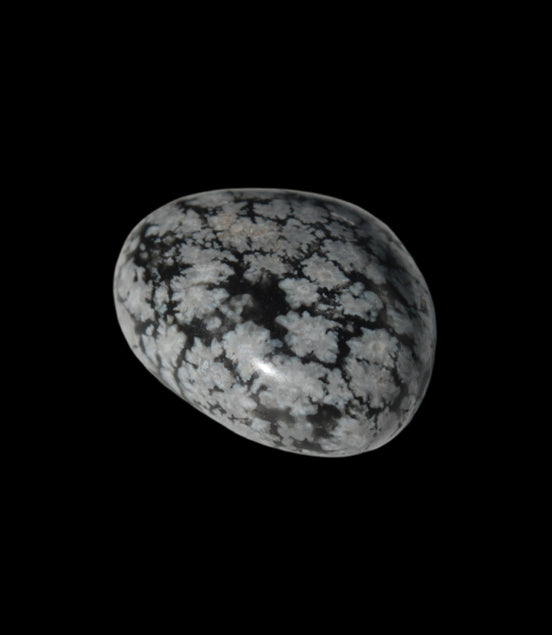 Snowflake Obsidian polished stone 5-7g  in sunlight -Rocks and Things Store