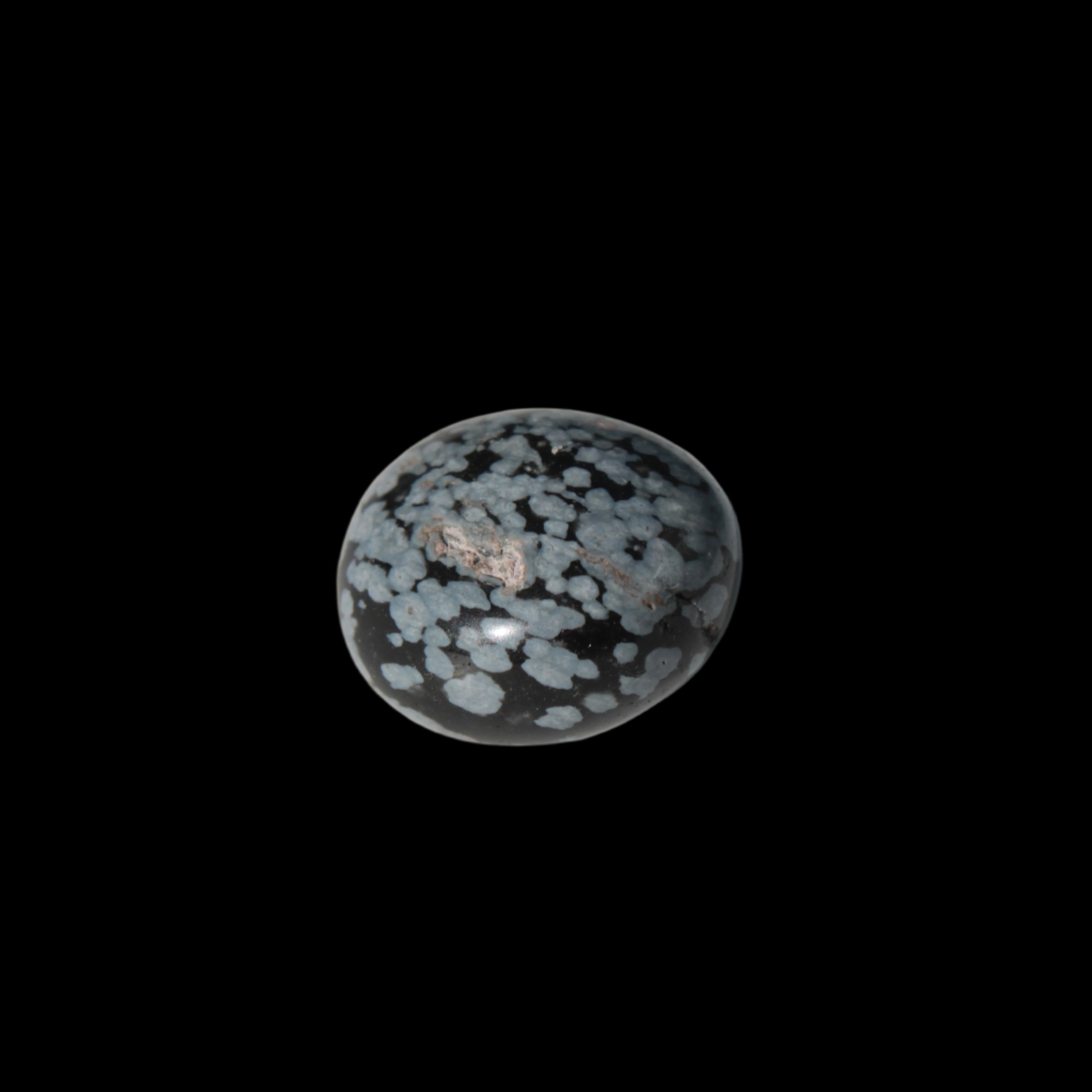 Snowflake Obsidian polished stone 5-7g  in sunlight - Rocks and Things Store