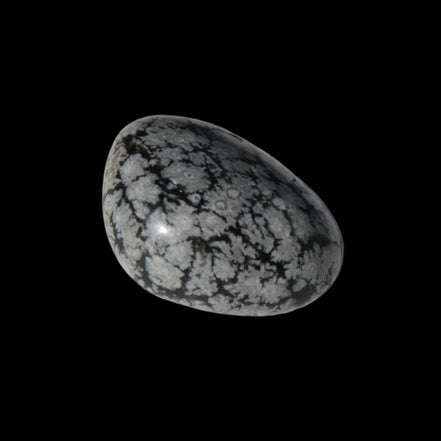 Snowflake Obsidian polished stone 5-7g  in sunlight - Rocks and Things Store