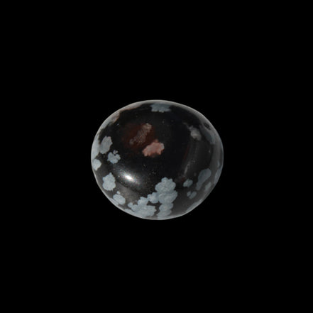 Snowflake Obsidian polished stone 5-7g  in sunlight - Rocks and Things Store
