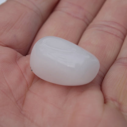 White Calcite tumbled stone 5-7g Rocks and Things