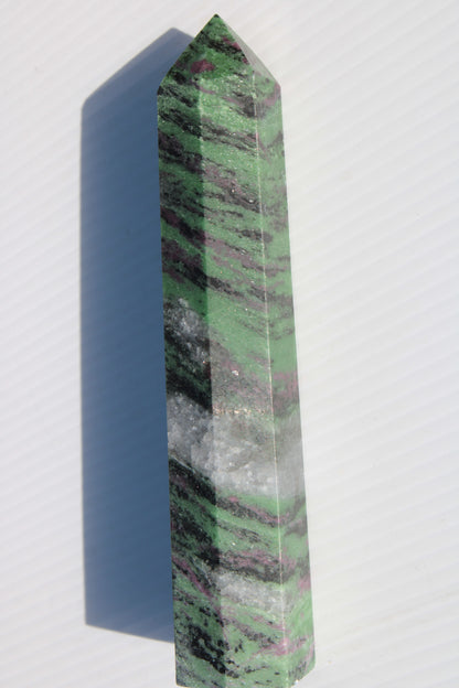 Ruby Zoisite obelisk 574g Rocks and Things