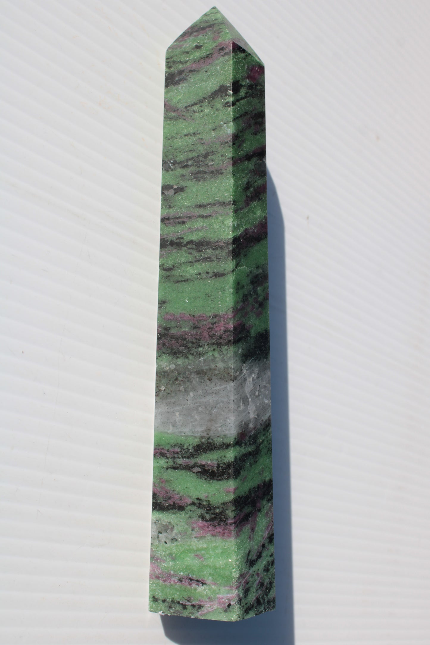 Ruby Zoisite obelisk 574g Rocks and Things