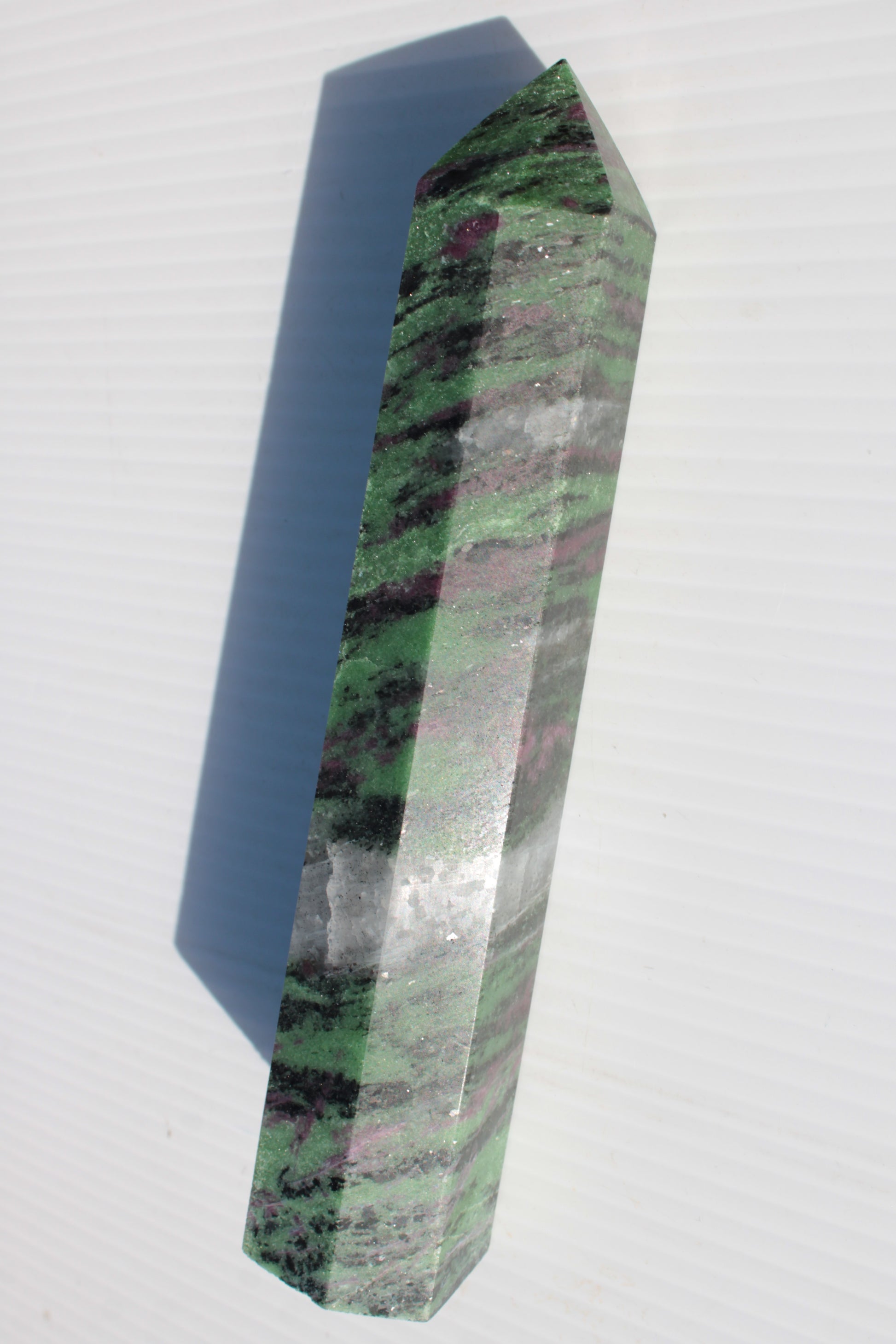 Ruby Zoisite obelisk 574g Rocks and Things