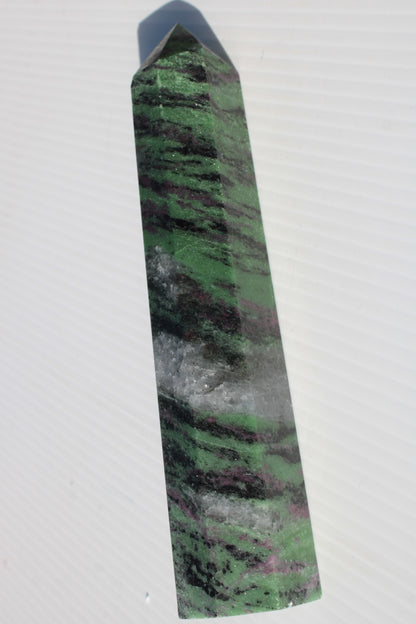 Ruby Zoisite obelisk 574g Rocks and Things