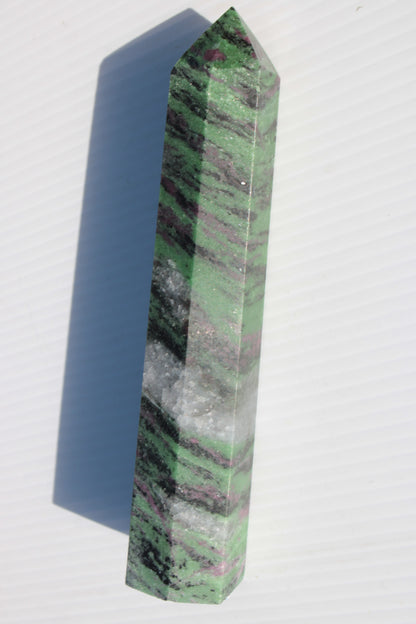 Ruby Zoisite obelisk 574g Rocks and Things