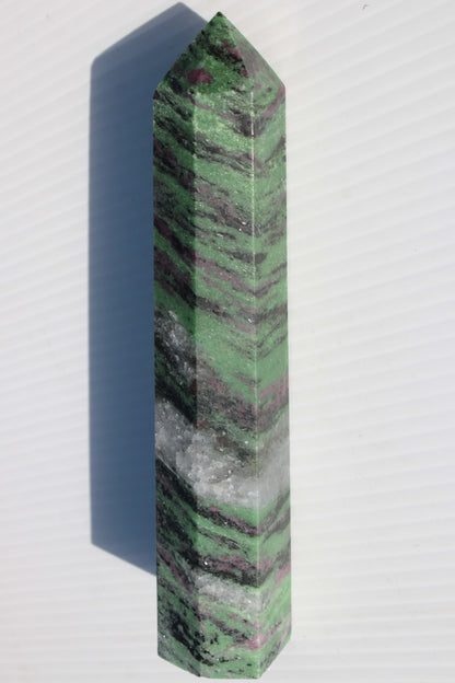 Ruby Zoisite obelisk 574g Rocks and Things