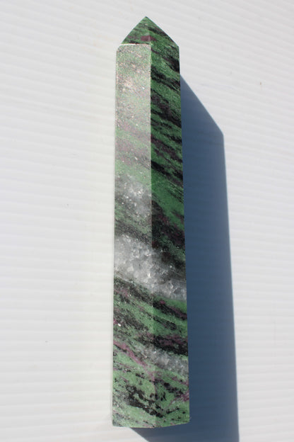 Ruby Zoisite obelisk 574g Rocks and Things