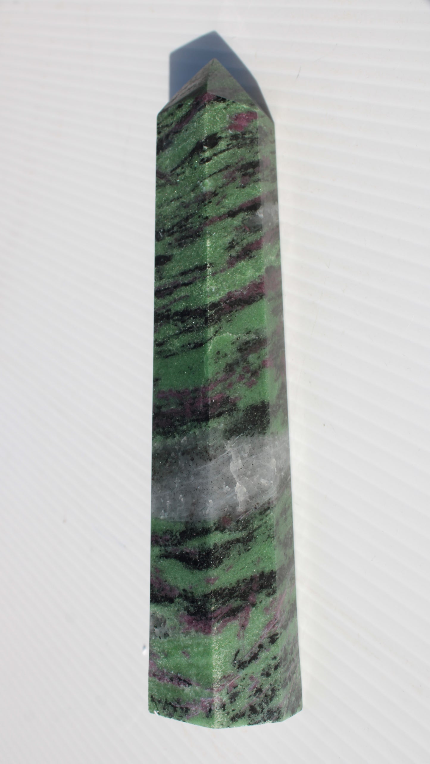 Ruby Zoisite obelisk 574g Rocks and Things