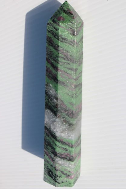 Ruby Zoisite obelisk 574g Rocks and Things