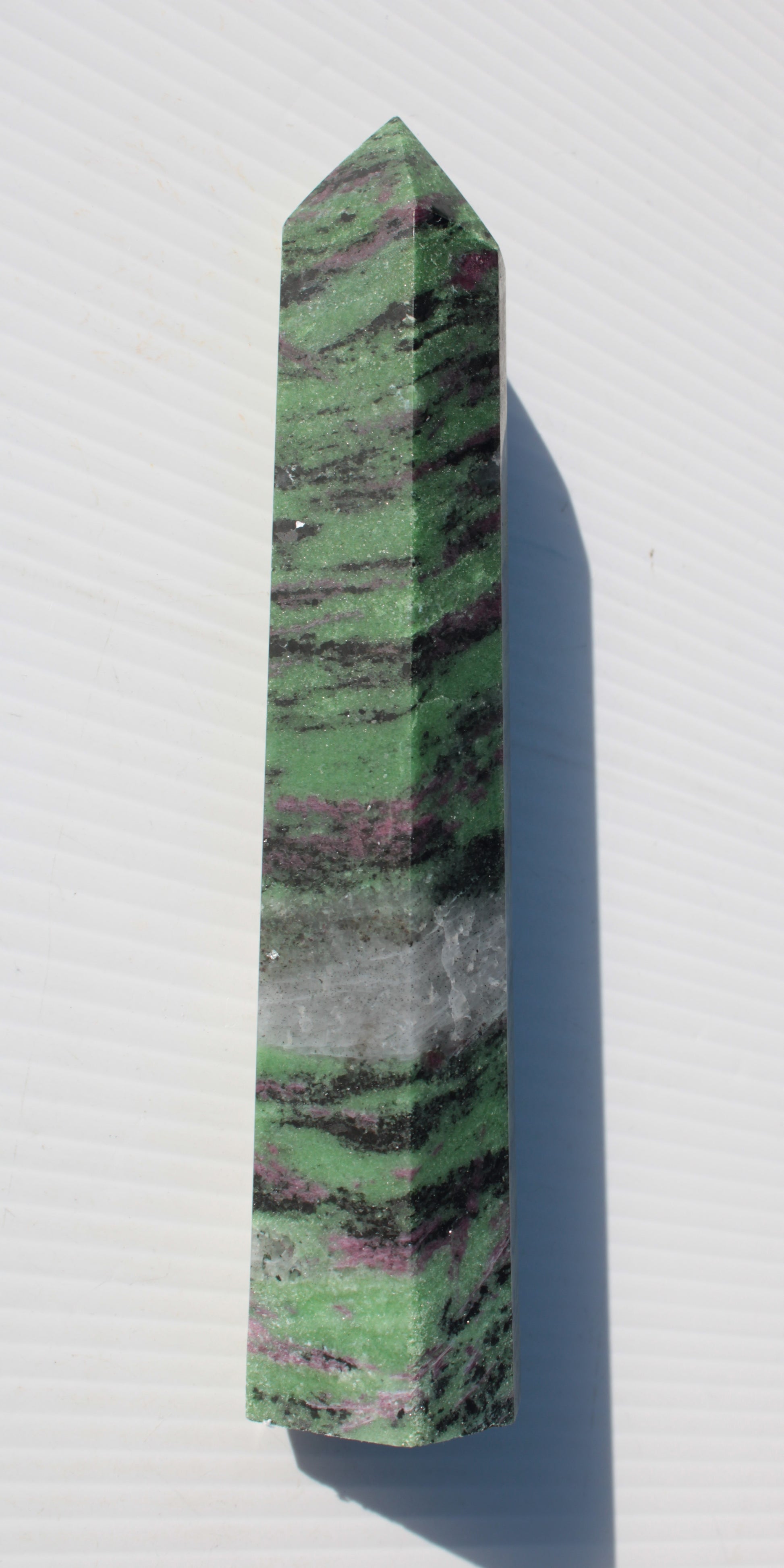 Ruby Zoisite obelisk 574g Rocks and Things