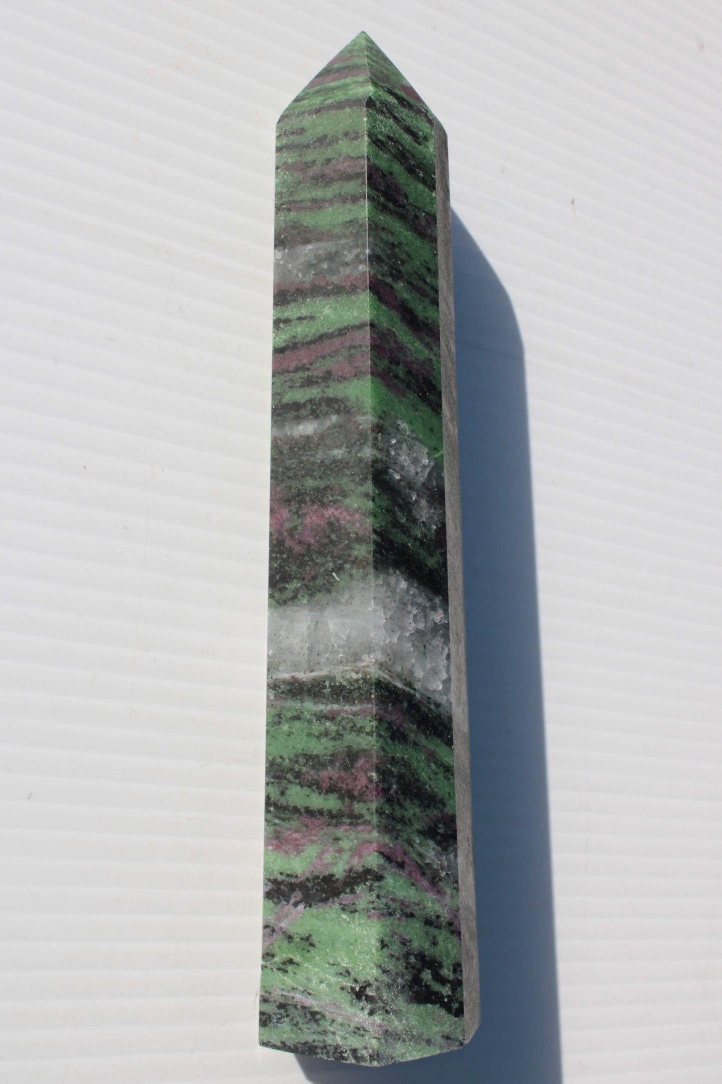 Ruby Zoisite obelisk 574g Rocks and Things