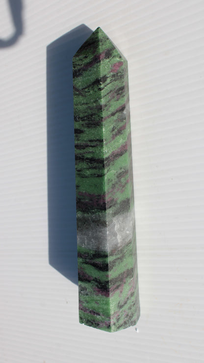 Ruby Zoisite obelisk 574g Rocks and Things