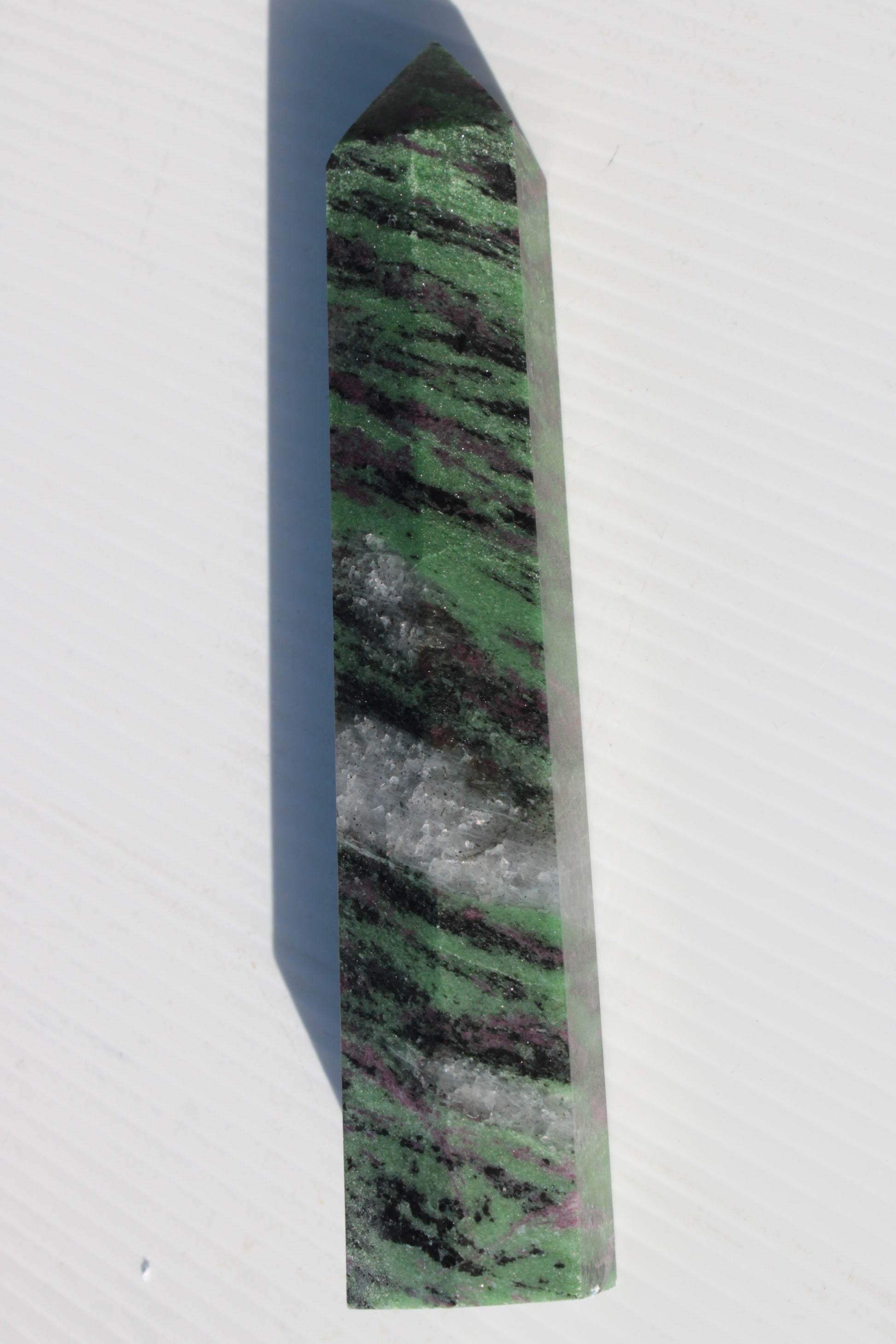 Ruby Zoisite obelisk 574g Rocks and Things