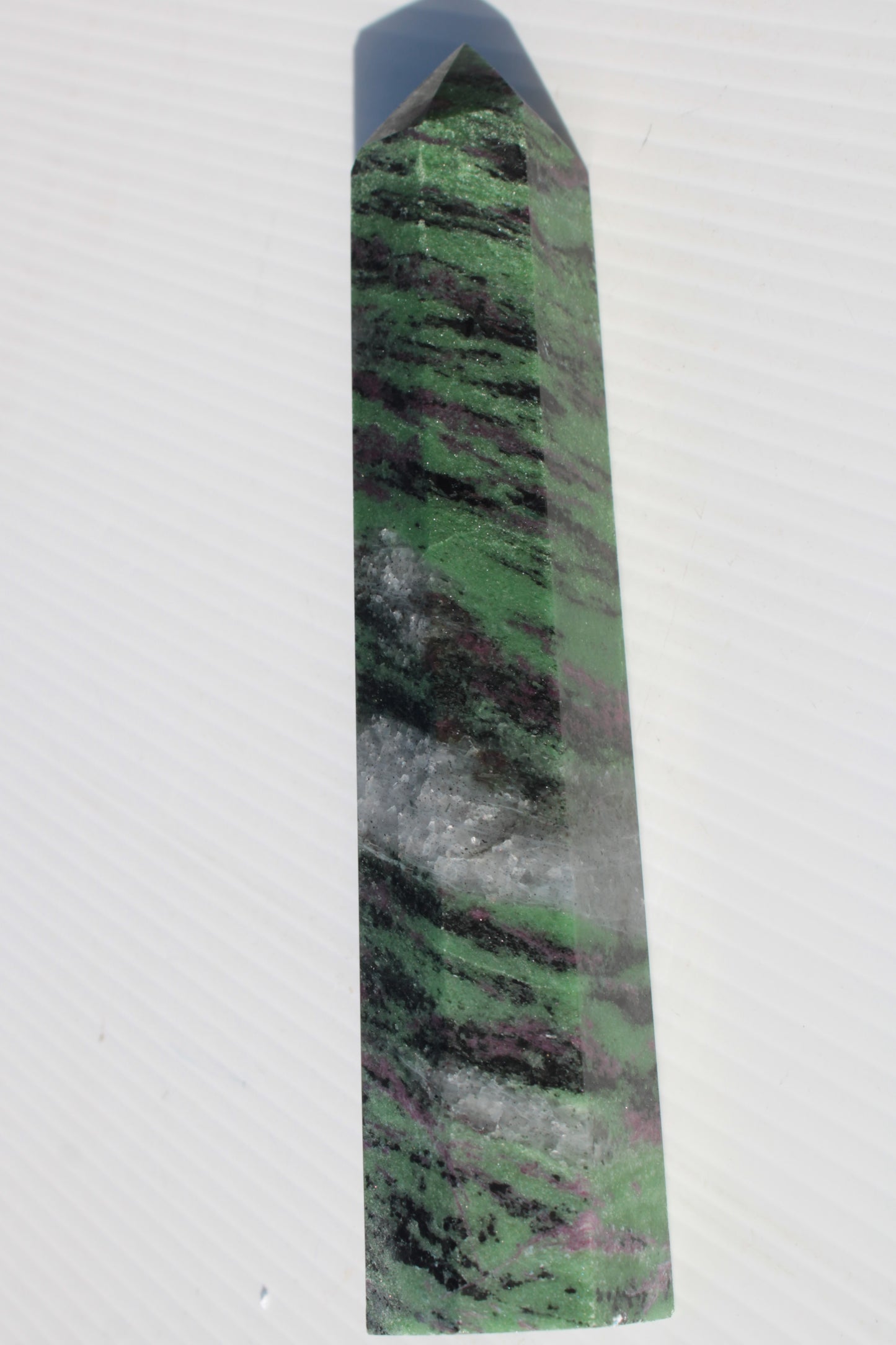 Ruby Zoisite obelisk 574g Rocks and Things