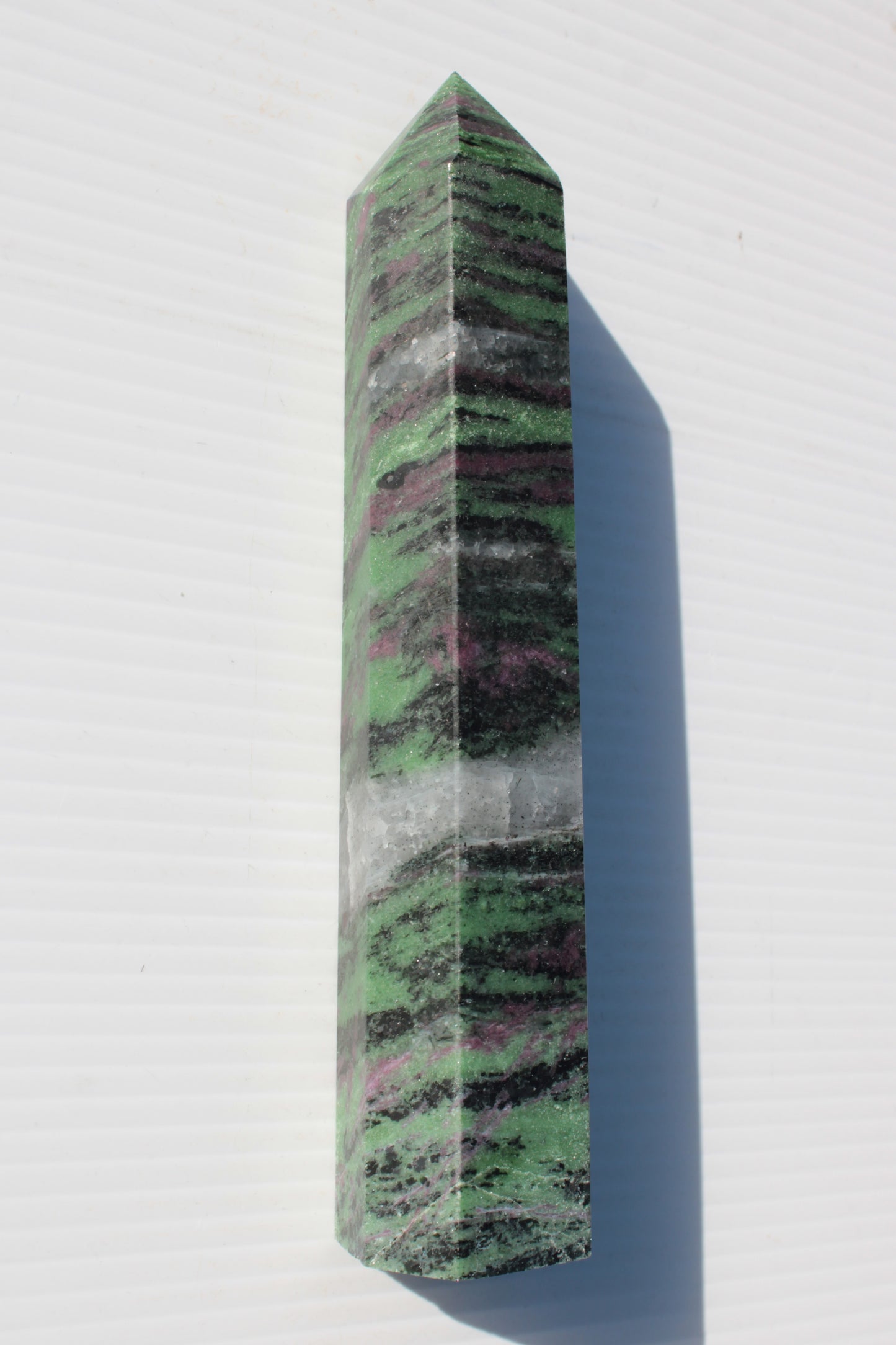 Ruby Zoisite obelisk 574g Rocks and Things