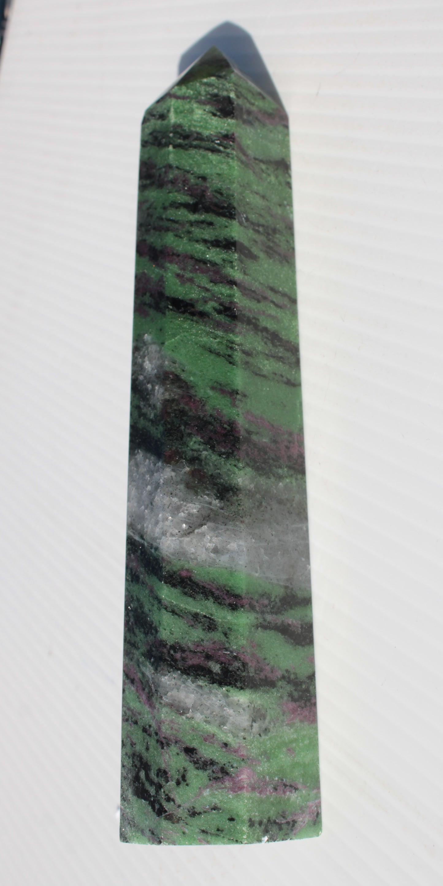 Ruby Zoisite obelisk 574g Rocks and Things