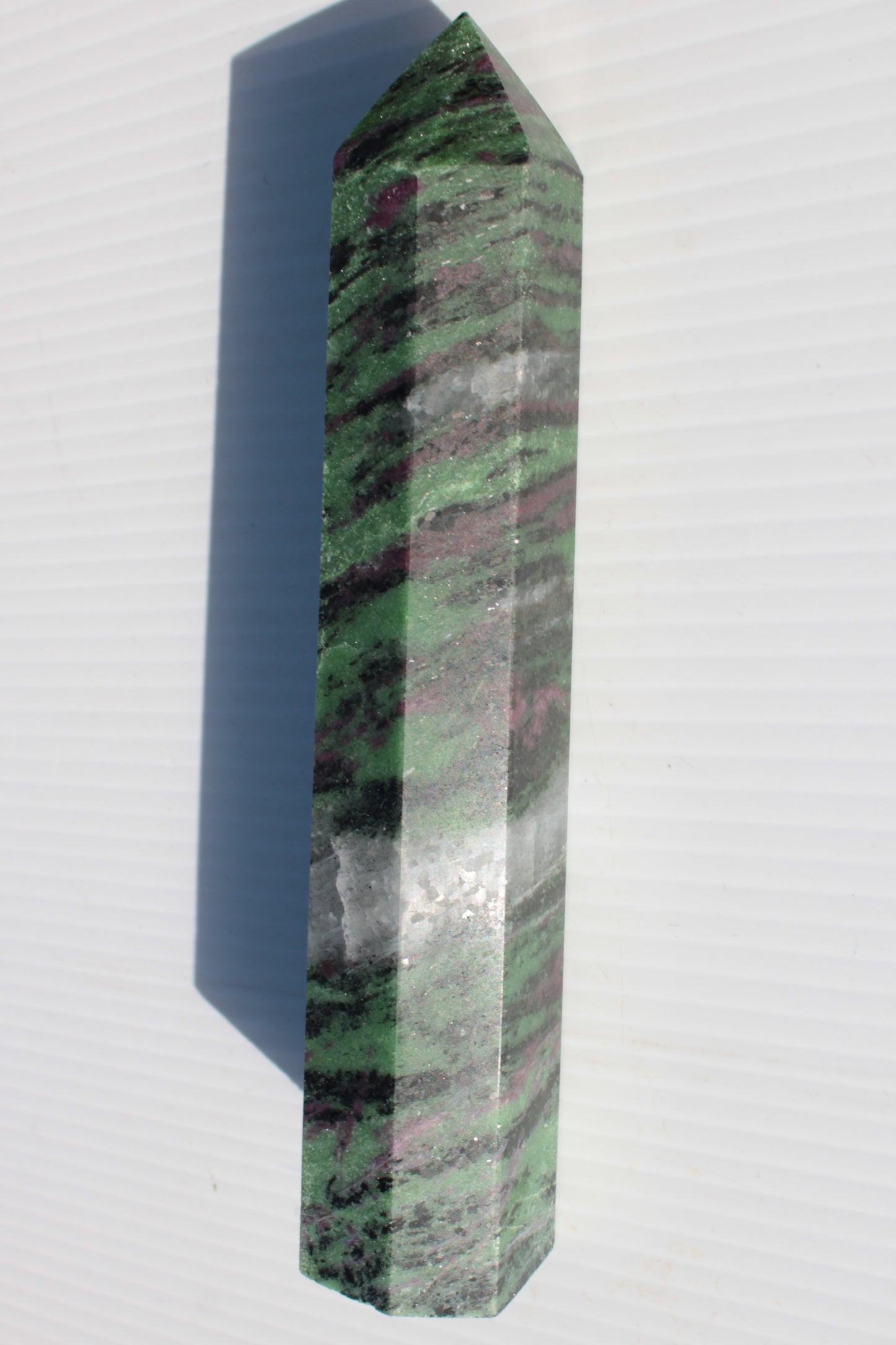 Ruby Zoisite obelisk 574g Rocks and Things