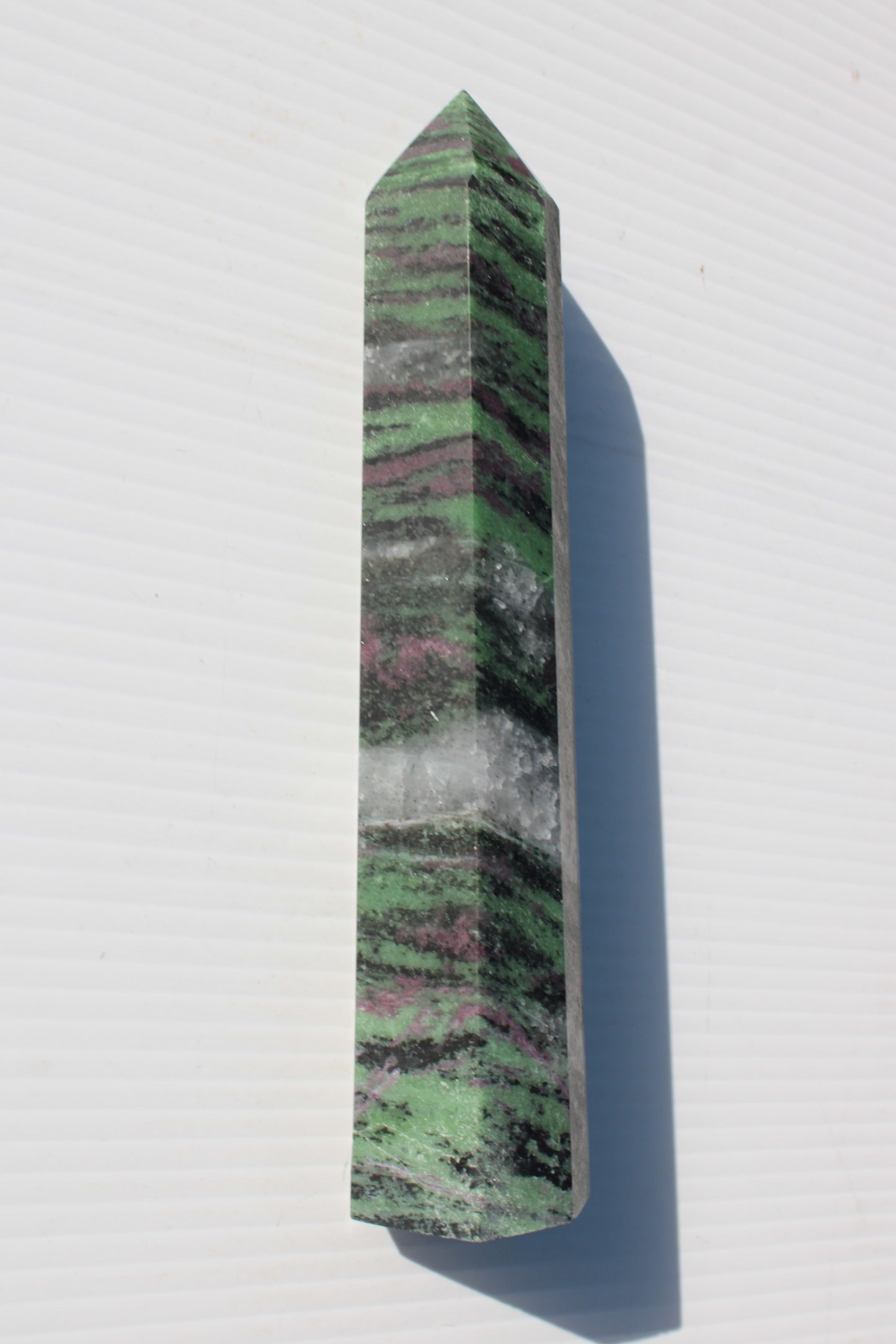 Ruby Zoisite obelisk 574g Rocks and Things