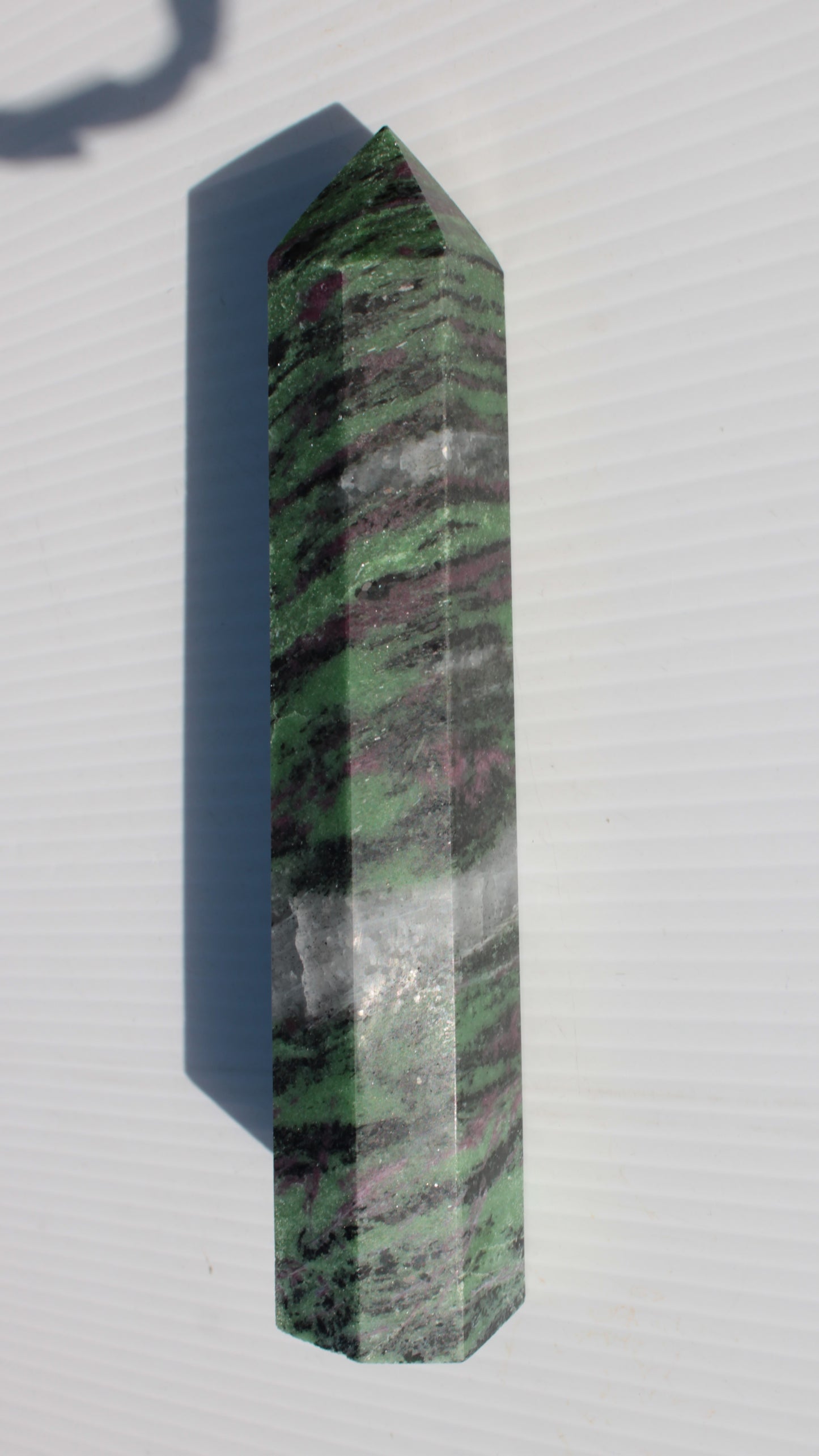 Ruby Zoisite obelisk 574g Rocks and Things