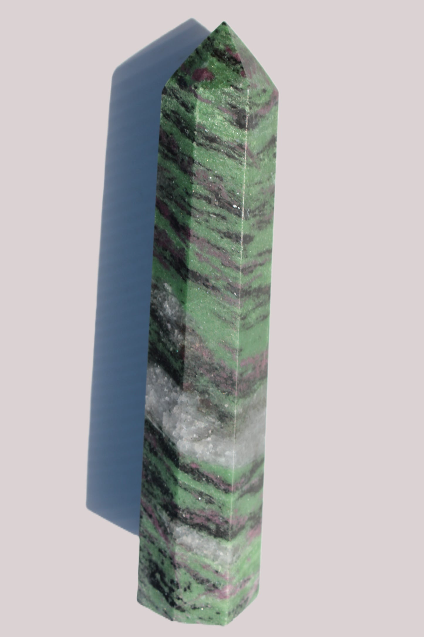 Ruby Zoisite obelisk 574g Rocks and Things