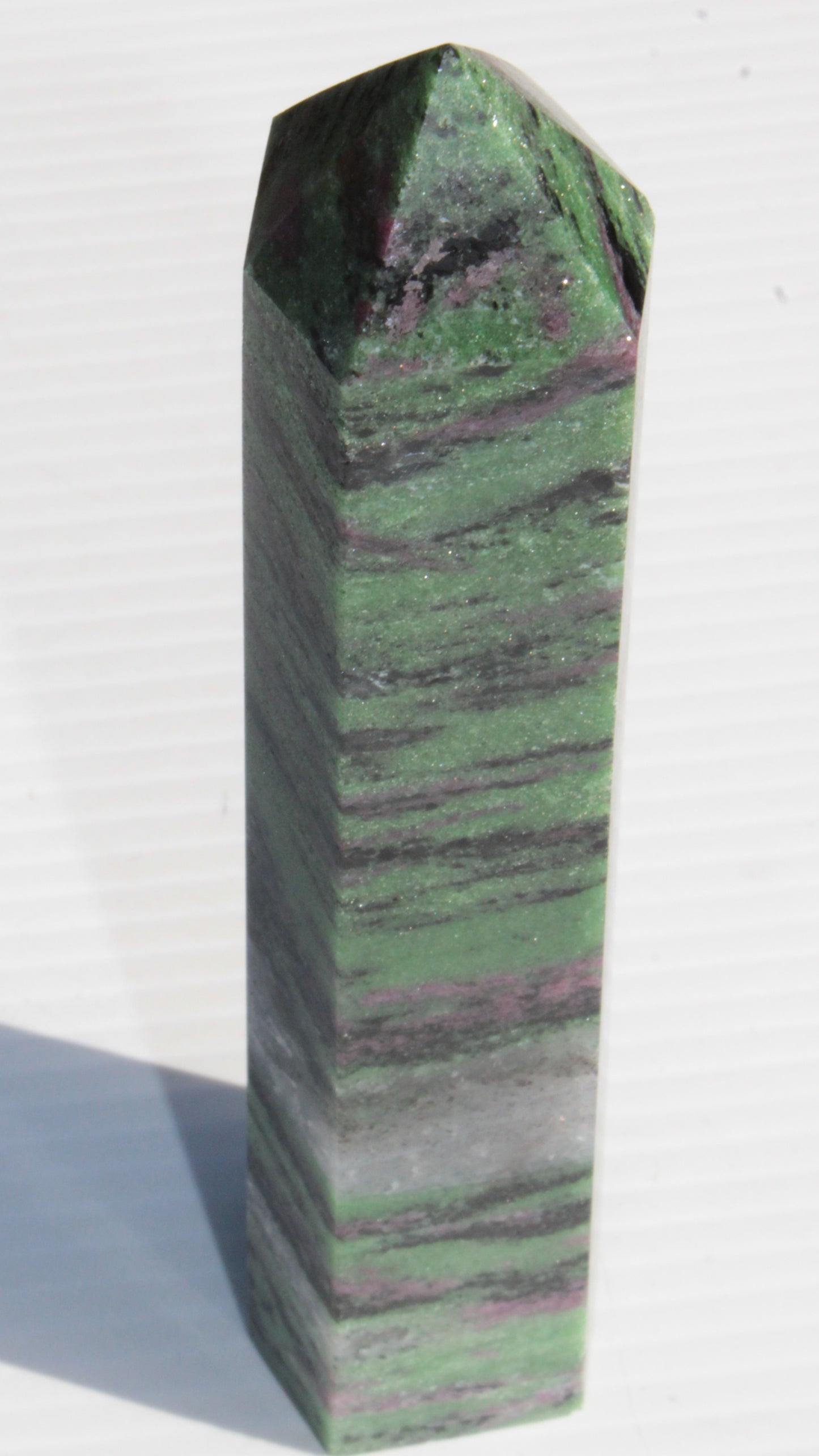 Ruby Zoisite obelisk 574g Rocks and Things