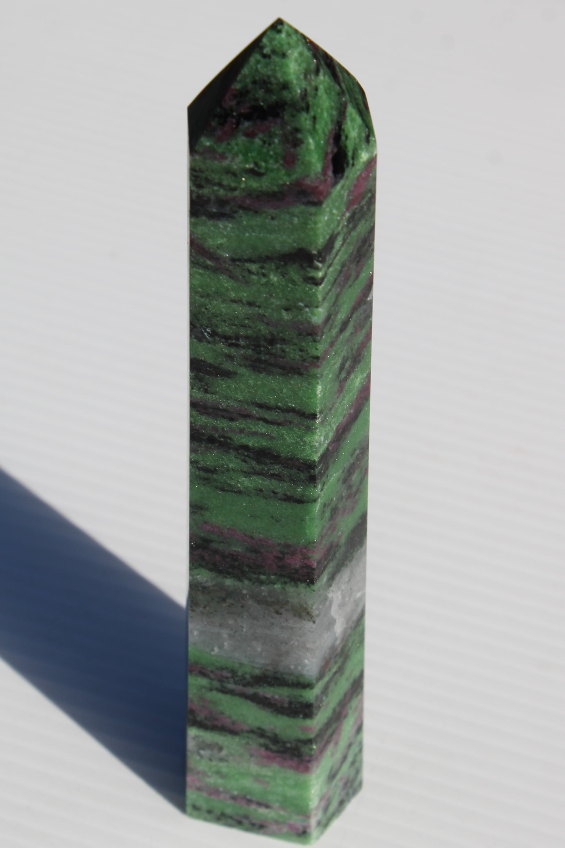 Ruby Zoisite obelisk 574g Rocks and Things