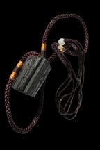 Black Tourmaline pendant necklace adjustable 15-20g - Rocks and Things Store
