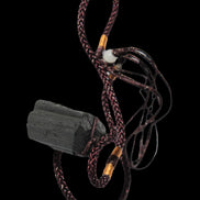 Black Tourmaline pendant necklace adjustable 15-20g - Rocks and Things Store