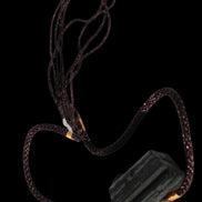 Black Tourmaline pendant necklace adjustable 15-20g - Rocks and Things Store